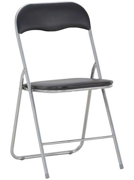 Sklopiva stolica Tom crno-siva