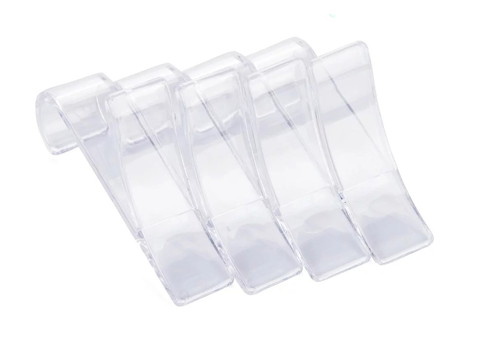 Kukice za peškire i radijator B22 set 4 komada, providne