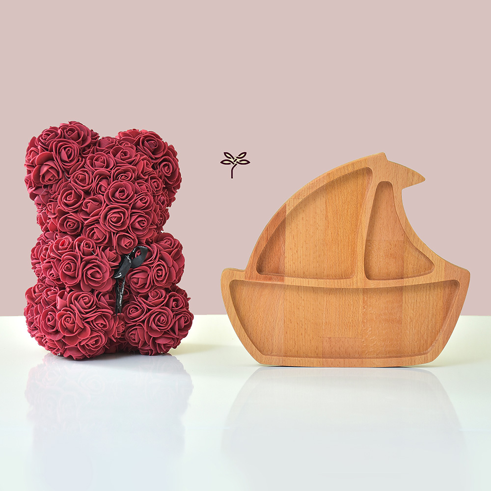 Daska od drveta bukve u obliku broda - Image 1