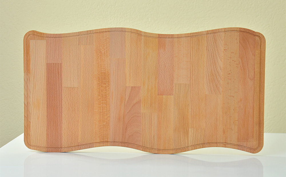 Daska od drveta bukve pravougaona krivudava