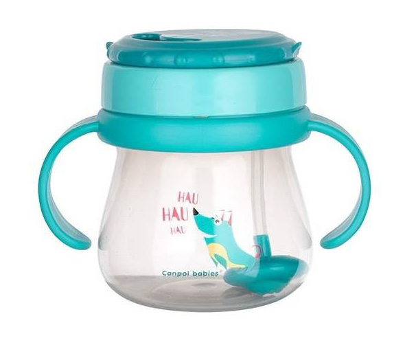 Canpol inovativna šolja za bebe sa slamčicom 250ml 9m+
