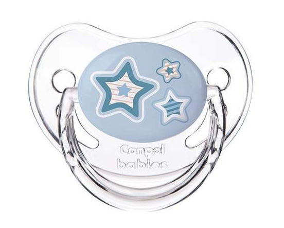 Canpol Orthodontic babies silikonska varalica 6-18M 22/566 Stars Newborn Baby