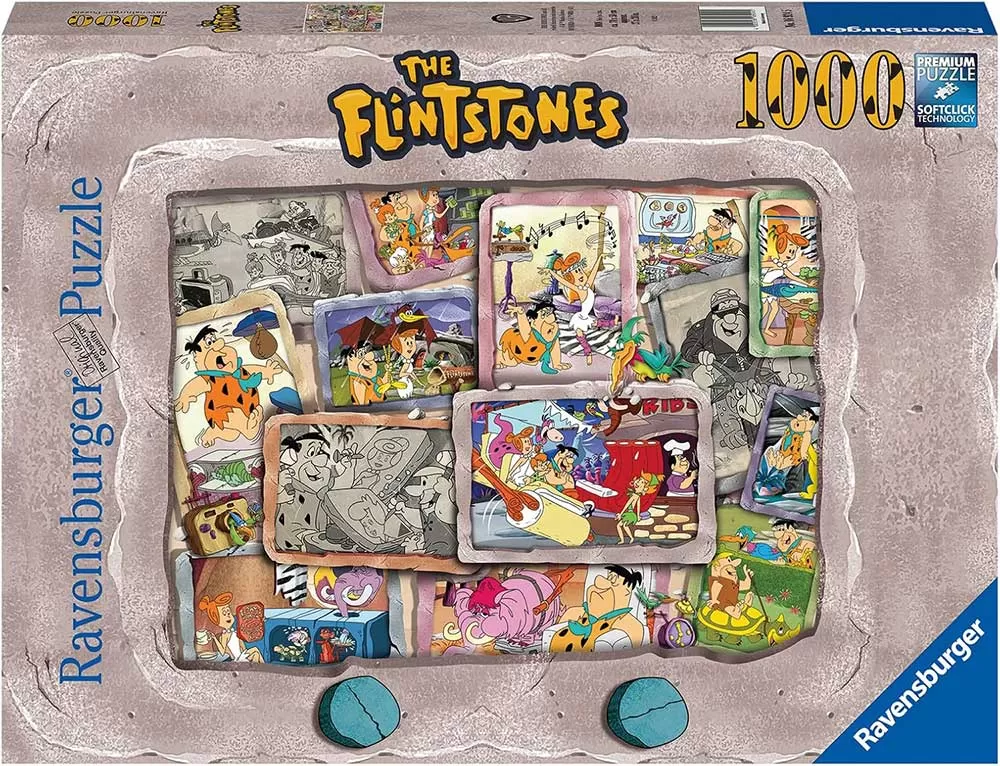 Puzzle 1000 delova The Flintstones - Porodica Kremenko Ravensburger 12000407