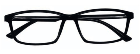 Prontoleggo Naočare za čitanje sa dioptrijom KING crne sa crnim drškama