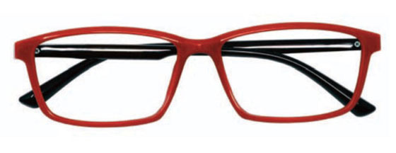 Prontoleggo Naočare za čitanje sa dioptrijom KING crvene sa crnim drškama