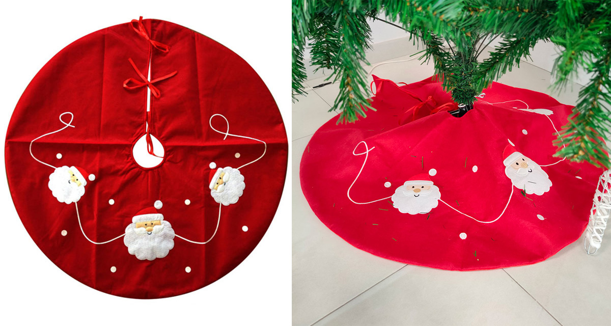 Podloga za jelku Red Santa 100cm