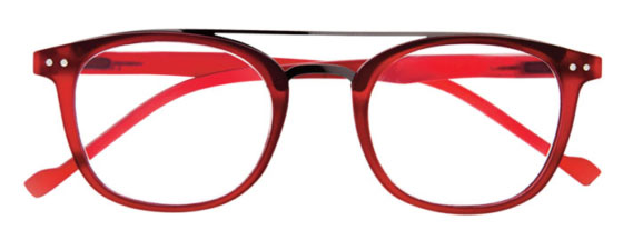 Prontoleggo naočare za čitanje sa dioptrijom +1,50 BRIDGE, crvene