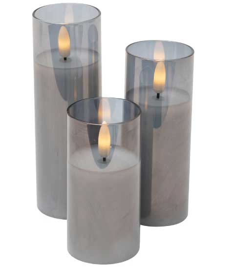 Komplet ukrasnih LED sveća sa efektom plamena CDS3