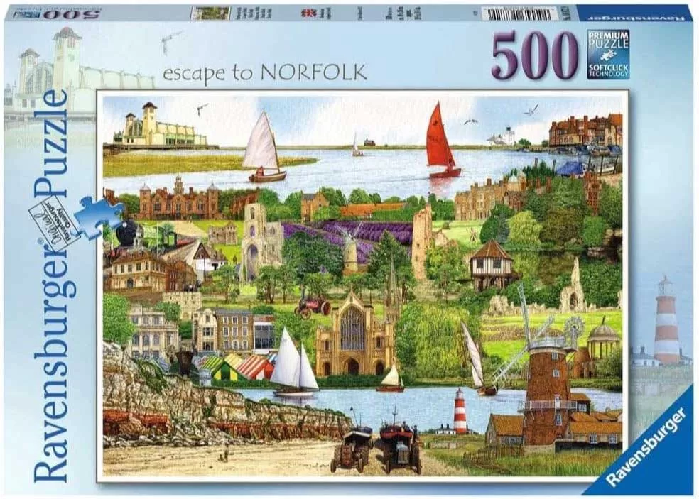 Puzzle slagalica 500 delova Beg u Norfolk Ravensburger 16872