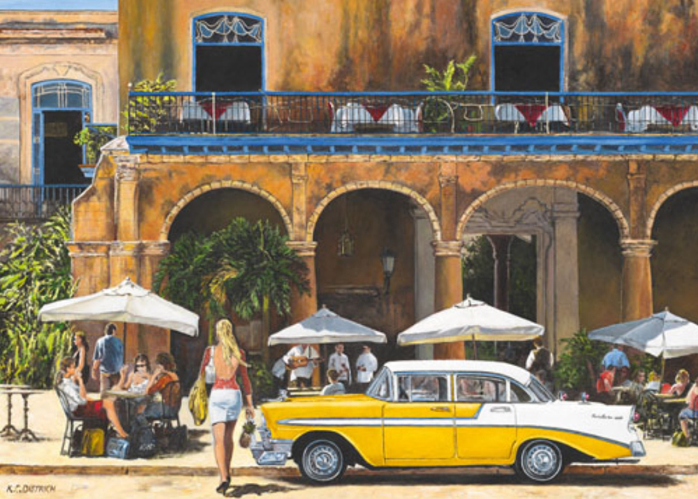 Slika u ramu - Kafić po lepom vremenu KCD 1010