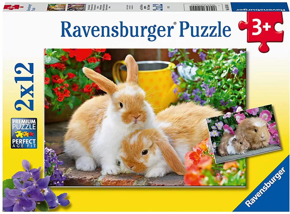 Ravensburger Dečje puzle 2x12 delova - Vreme je za maženje 05144