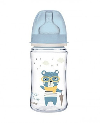 Canpol Baby flašica 240ml, široki vrat - Bonjour Paris 35/232_blu