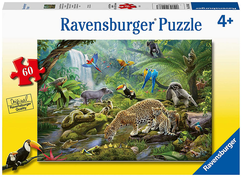 Ravensburger Dečije puzle 60 delova - Životinje iz prašume 05166 - Image 1