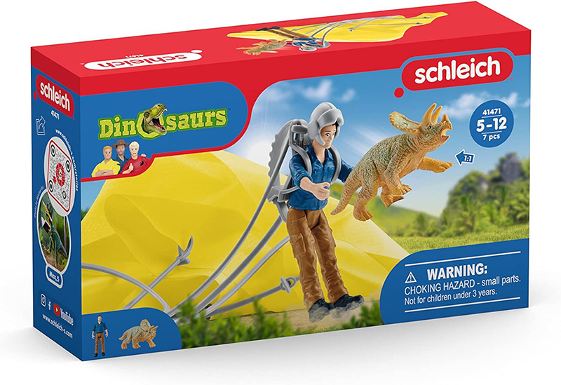 Schleich Figurice Dinosaurusi - Spasavanje padobranom 41471