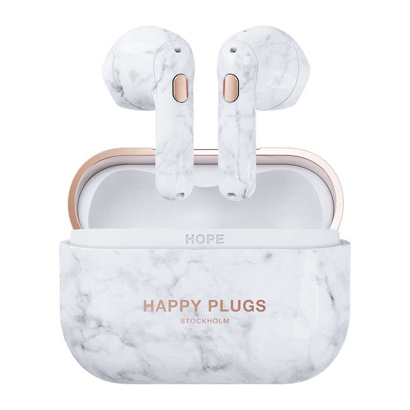 Happy Plugs HOPE WHITE MARBLE - Bluetooth Slušalice