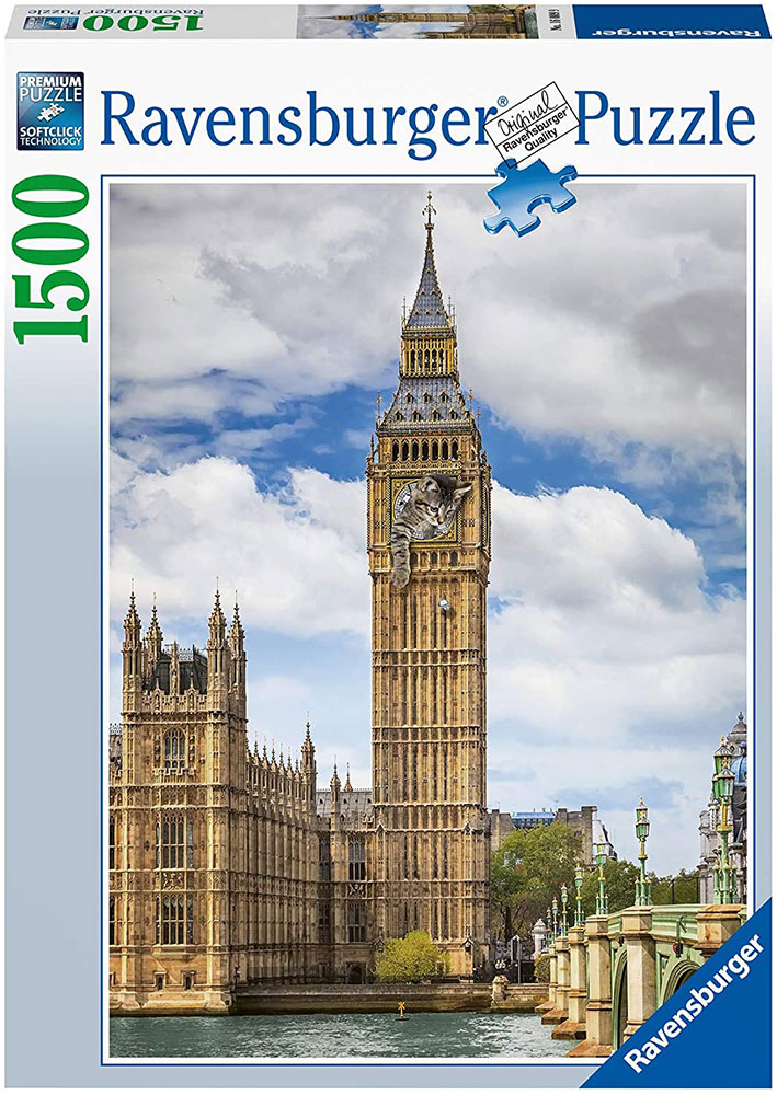 Ravensburger Slagalica 1500 delova - Mačak i Big Ben 16009 - Image 1