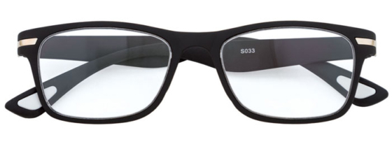 Prontoleggo Naočare za čitanje sa dioptrijom Rubber, crne +2.0