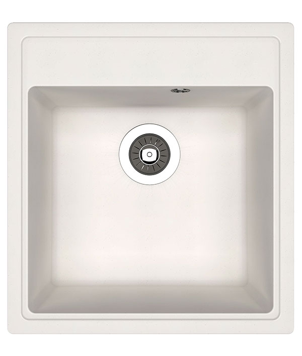 Dr.Gans Nika 470 pravougaona granitna sudopera u beloj boji