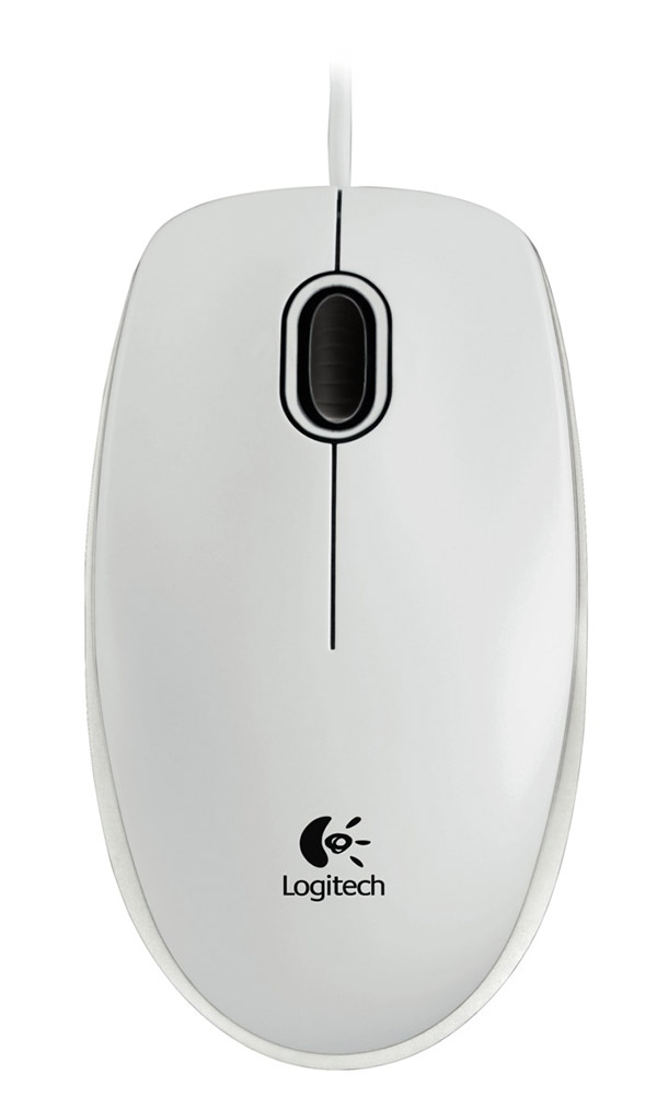 Logitech optički miš B100 Business beli