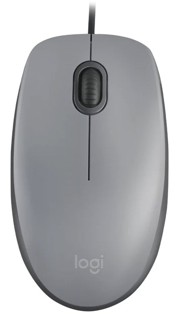Logitech M110 Silent Mid Grey žični miš