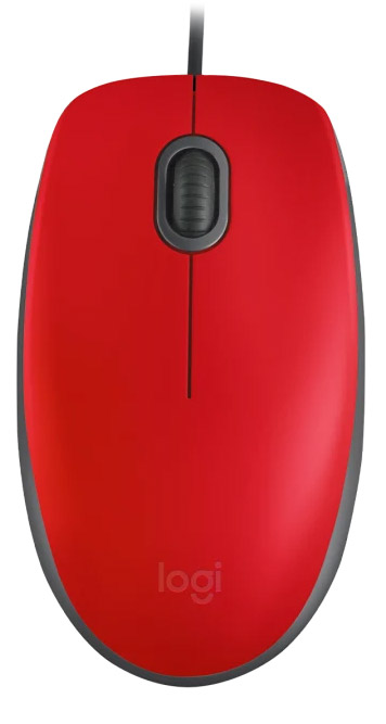 Logitech M110 Silent Red žični miš