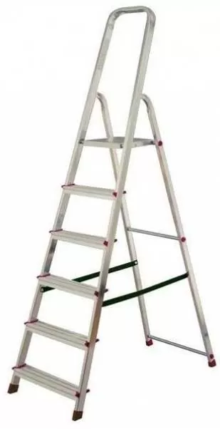 Aluminijumske Kućne Merdevine Sa 5 Gazišta i Platformom Maxmara