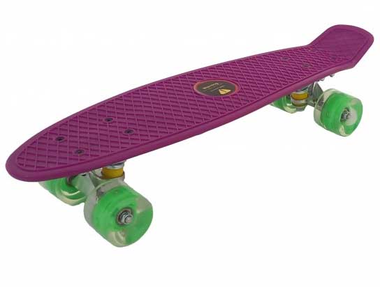 Dečiji skejtbord sa svetlećim točkovima TS-001 Purple - Image 1