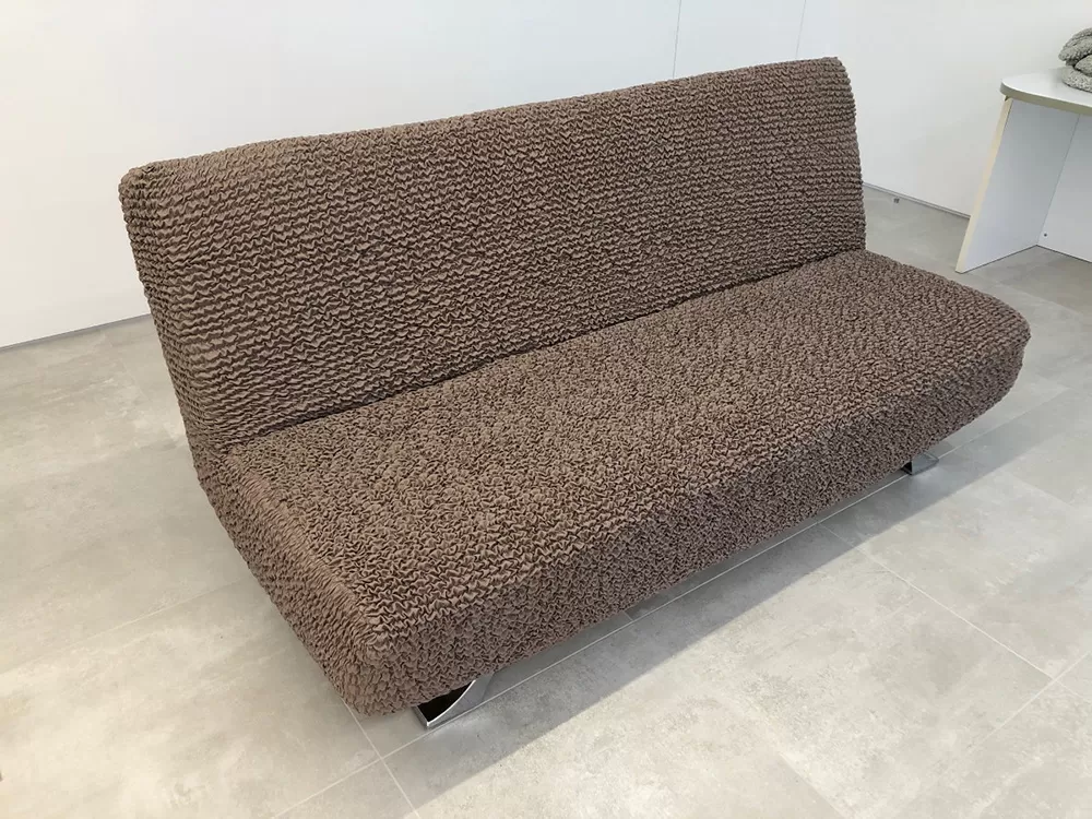 Sharp Fit elastična presvlaka za dvosed bez rukohvata braon