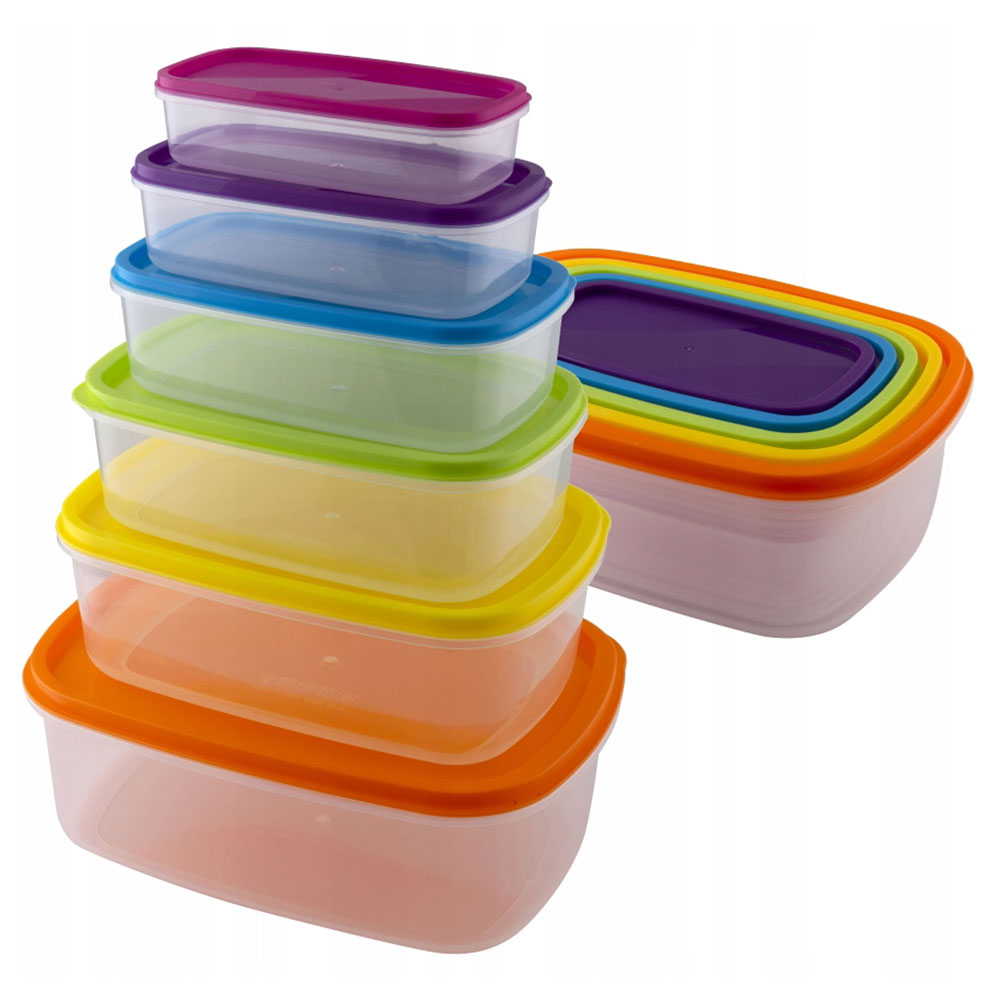 LAMART Set plastičnih posuda 6 komada RAINBOW LT6030 