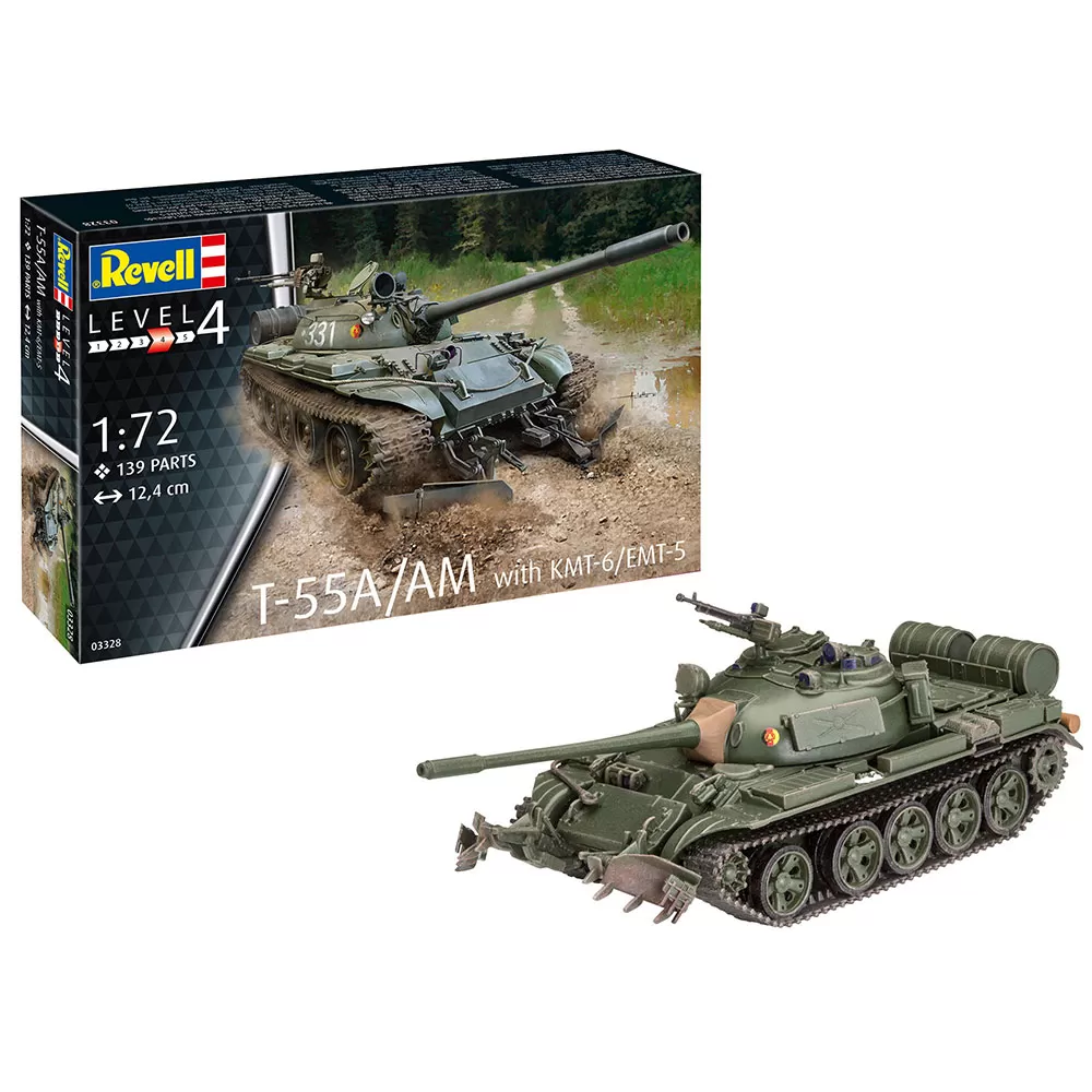 REVELL Maketa Borbeni tenk T-55A/AM sa KMT-6/EMT-5 RV03328/090