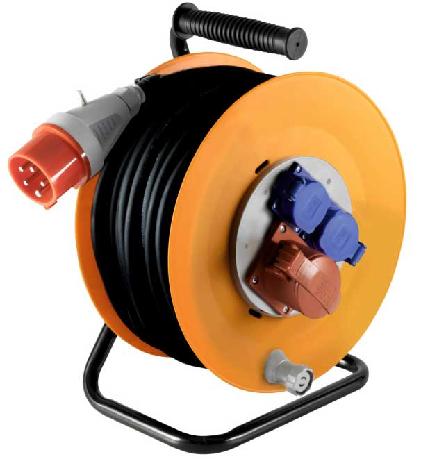 Trofazni produžni kabl na motalici 25m HJR400-25