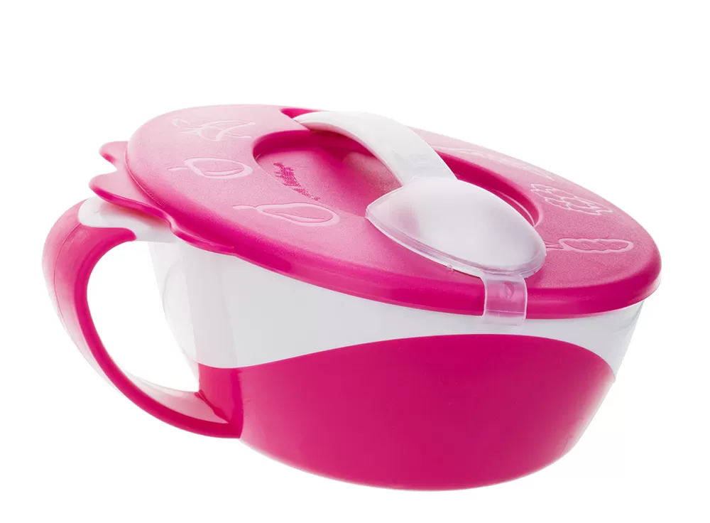 Canpol baby činija sa kašikom - roze 31/406_pin
