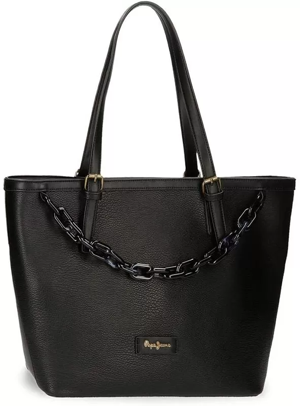 Pepe Jeans Ženska poslovna torba za laptop Chain Black 75775