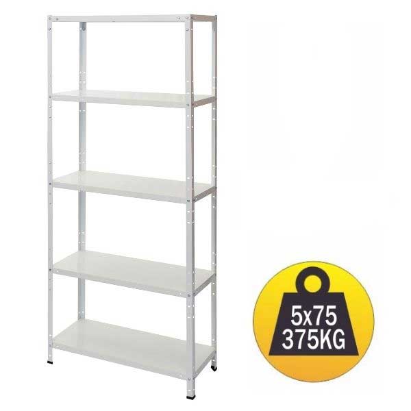 Montažna metalna stalaža sa 5 polica Nosivost 375kg 1192 - Image 1