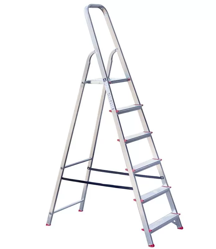 Aluminijumske merdevine sa pet stepenika i platformom CXT06-06