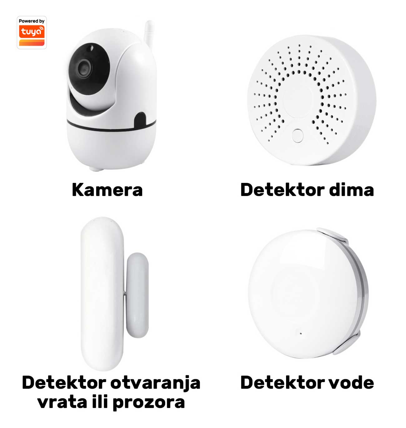 Bežični WiFi komplet za obezbeđivanje stana sa dojavom na vaš Android ili iOS pametni telefon