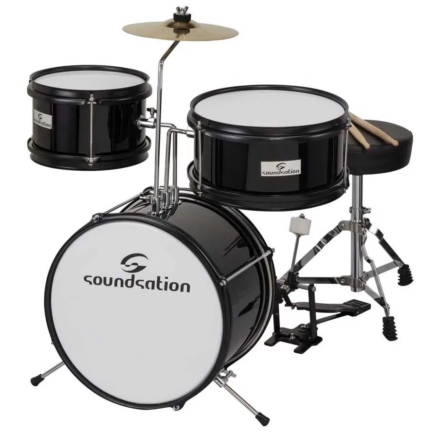 Dečiji bubnjevi Komplet sa stolicom Soundsation JDK313-BK