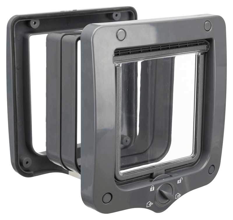 Vratanca za mačke sa proširenjem siva Trixie 44232