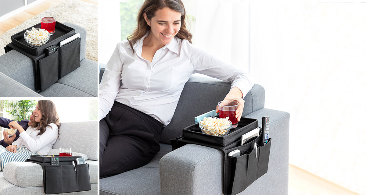 Innovagoods Poslužavnik za kauč sa organajzerom