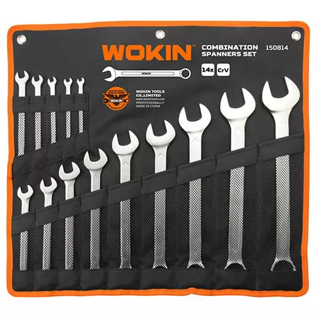Kombinovani ključevi u torbici 14 delova 6-32 mm Wokin 150814