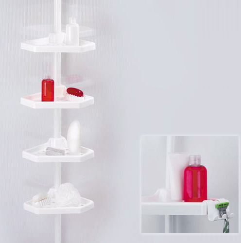 Polica za kupatilo bez bušenja zida, N02 Prima Nova plastic