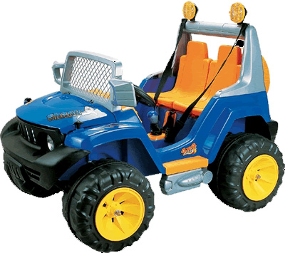 Džip na akumulator 303 - dvosed plavi