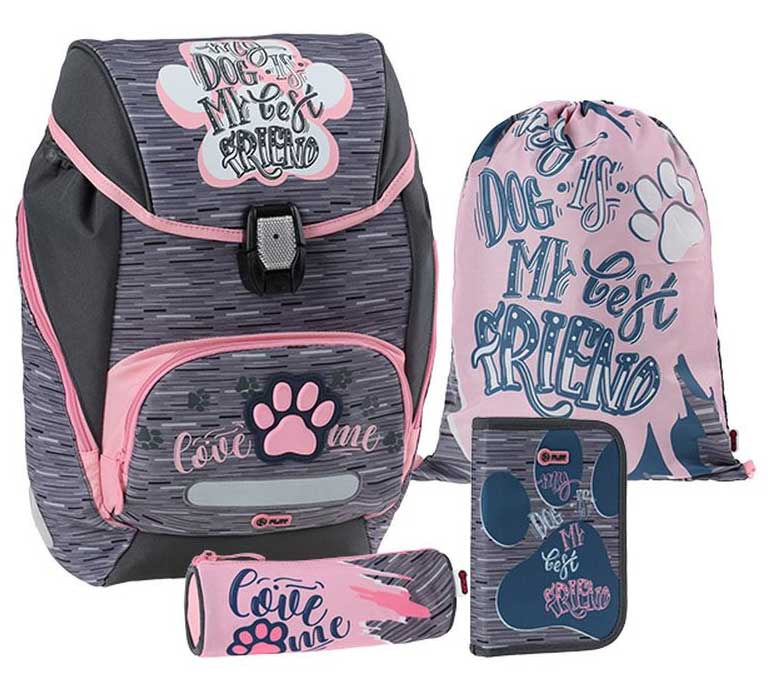 Školski ranac u kompletu sa pernicama i vrećicom za patike Play Logic My dog