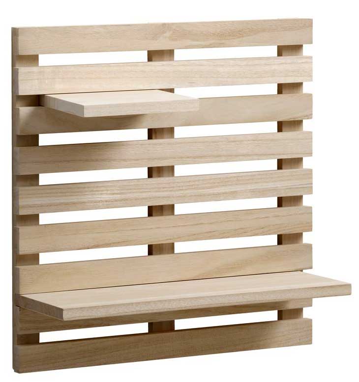 Zidna Polica Od Drveta Kett - Image 1