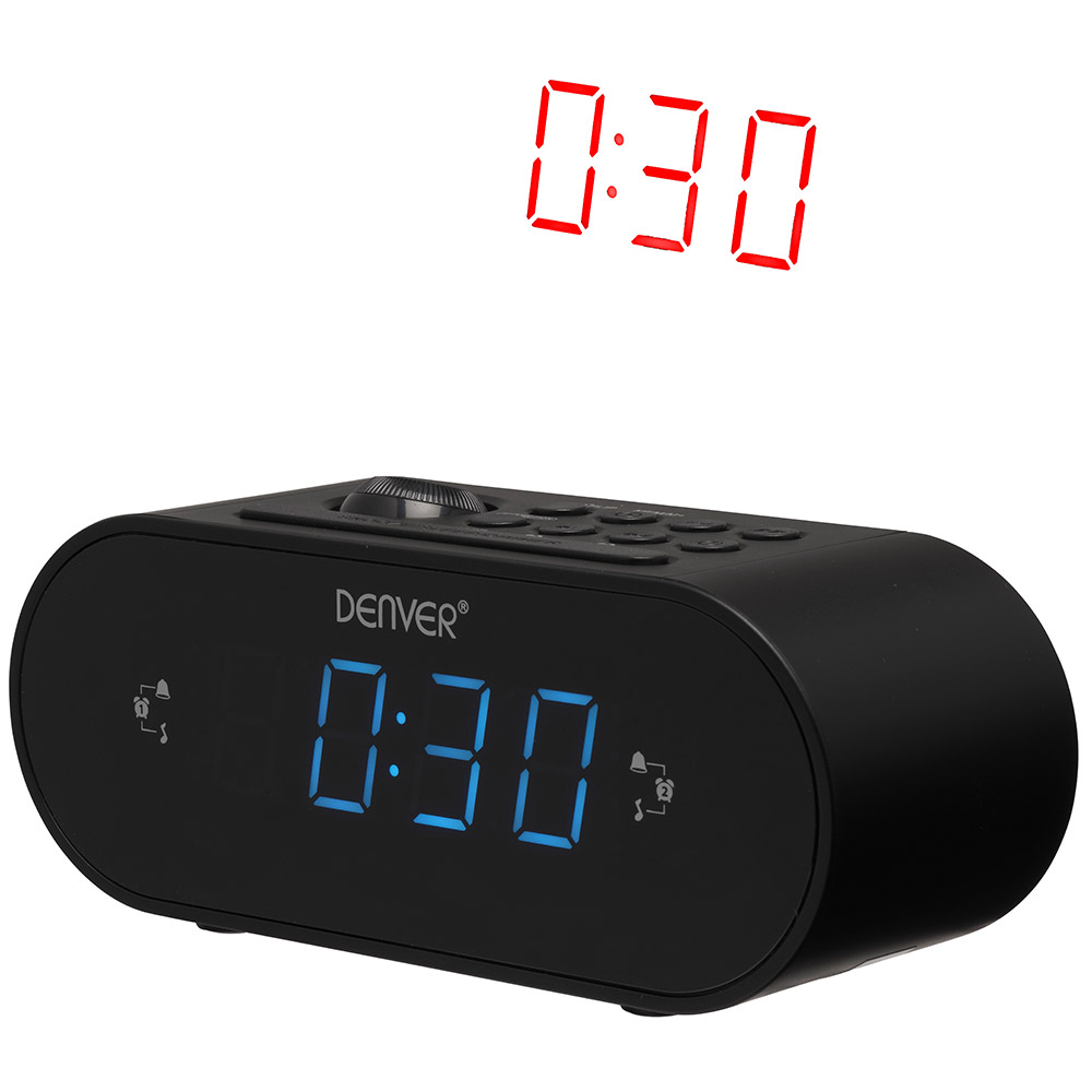 FM radio alarm sa projektorom vremena Denver CRP-717 crni