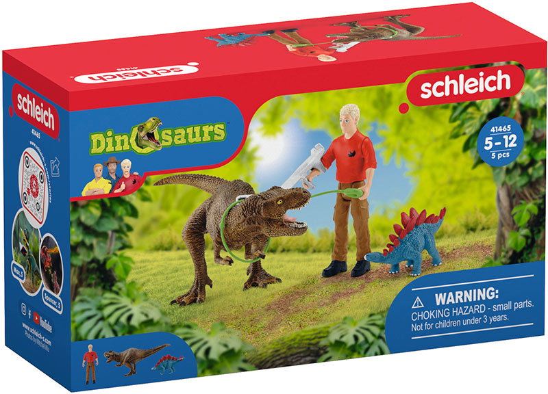 Schleich figure Dinosaurusi - Napad T-Rexa 41465