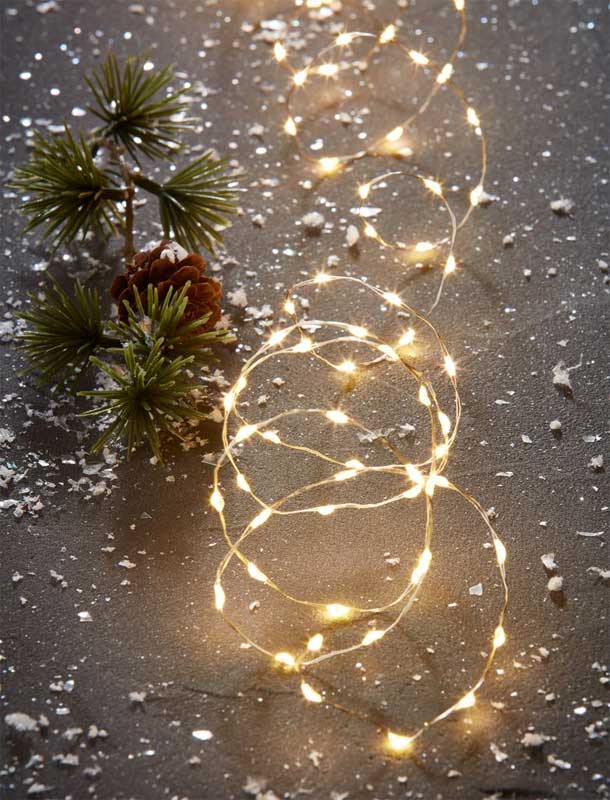 Lampice na baterije 100LED 290cm