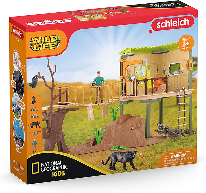 Schleich figurice Divlje životinje - Izviđačka stanica 42507