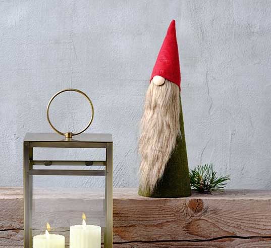 Novogodišnji patuljak sa bradom V42cm