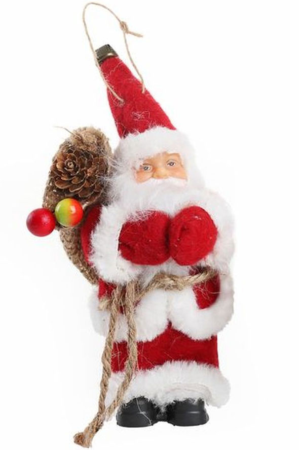 Set figurica 13 cm 6 kom Deco Santa Red